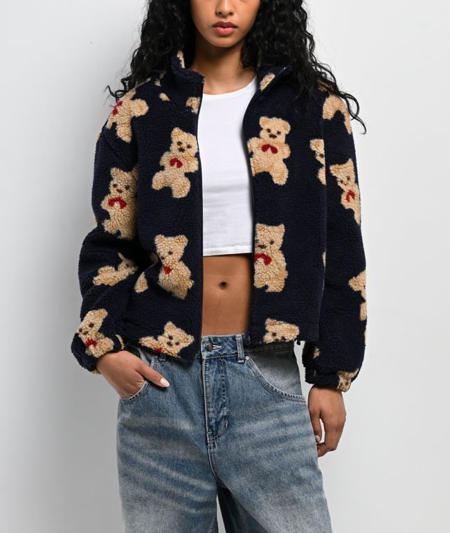 Teddy Bear Sherpa Zip Jacket - STOOSH