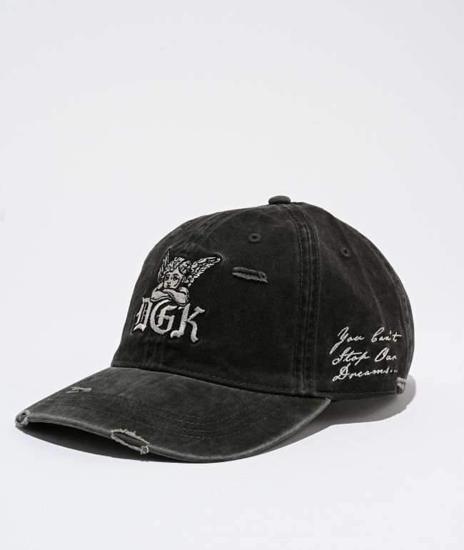 DGK Divinity Distressed Black Snapback Hat - DGK