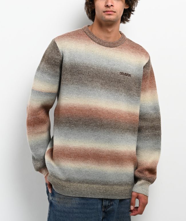 Dravus Gradient Brown Sweater - Dravus