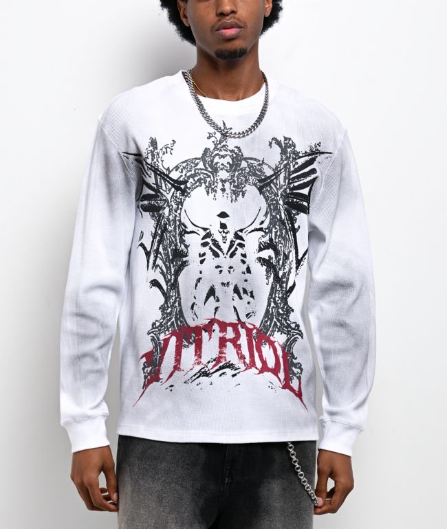 Vitriol Dirt Wing White Wash Thermal Long Sleeve T-Shirt - Vitriol