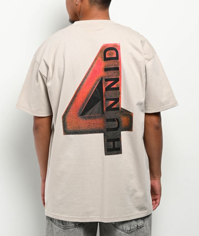 4Hunnid Speckle Tan T-Shirt - 4hunnid