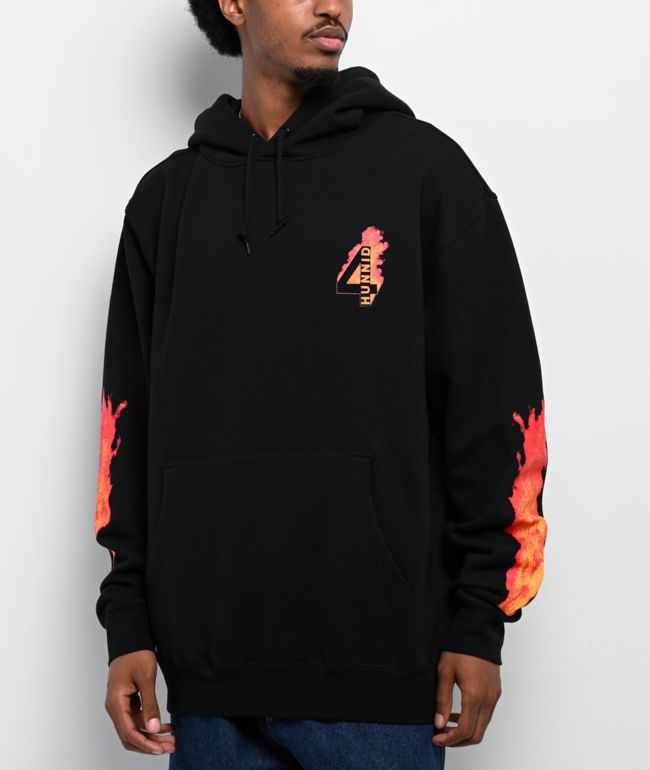 4Hunnid Flamin Hot Black Hoodie - 4hunnid