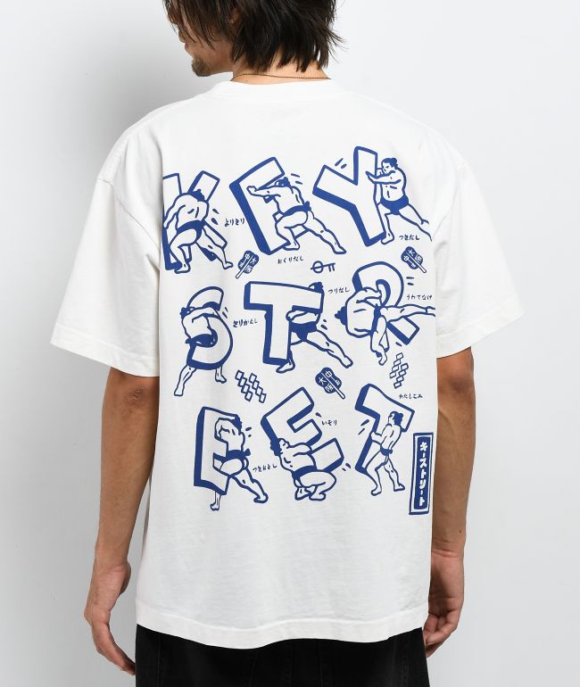 Key Street Sumo Wrestler White T-Shirt - Key Street