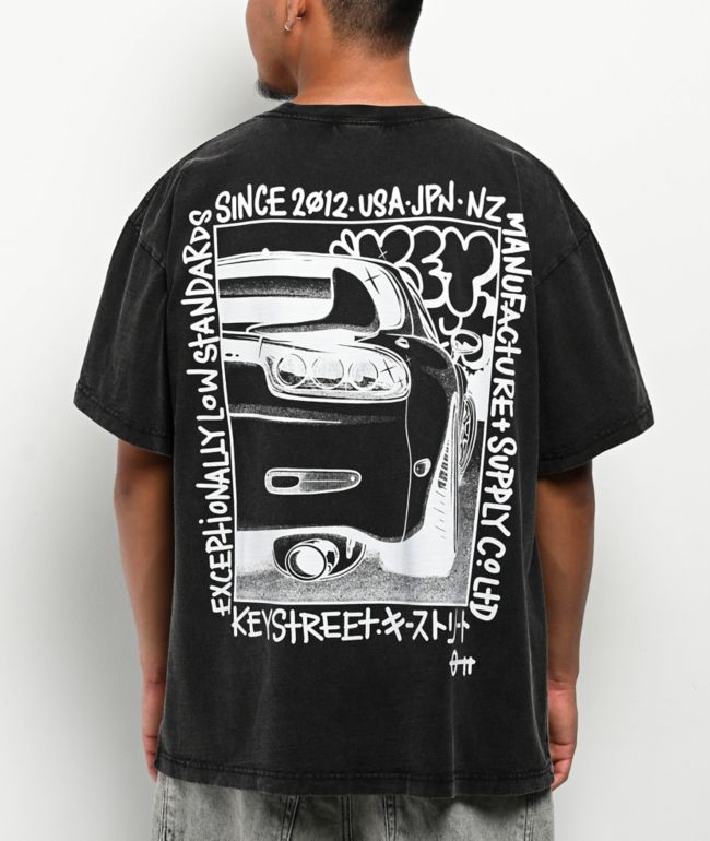 Key Street Halftone Invert Black T-Shirt - Key Street