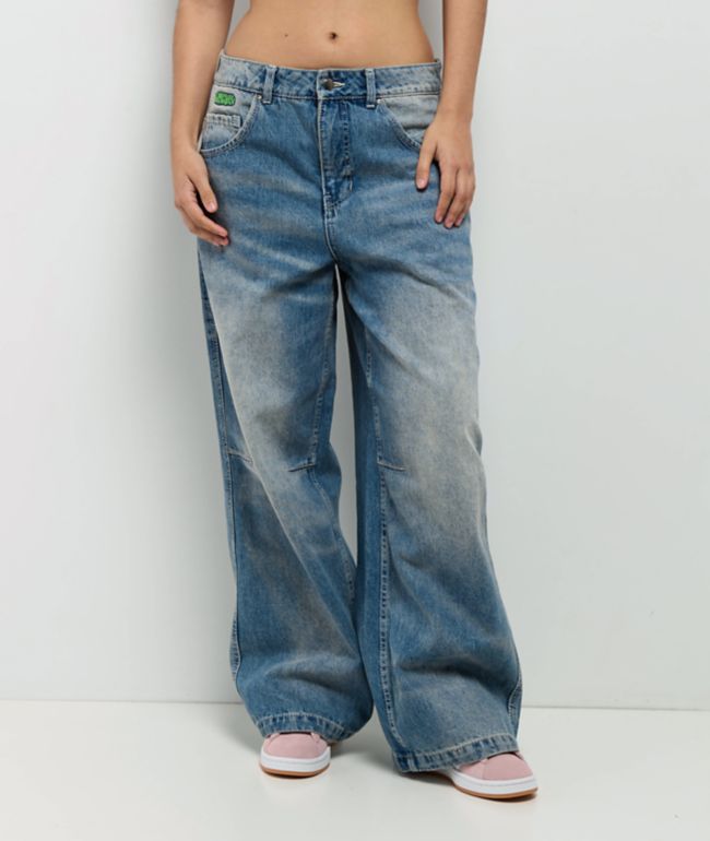 Empyre Extent Winne Light Wash Wide Leg Jeans - Empyre