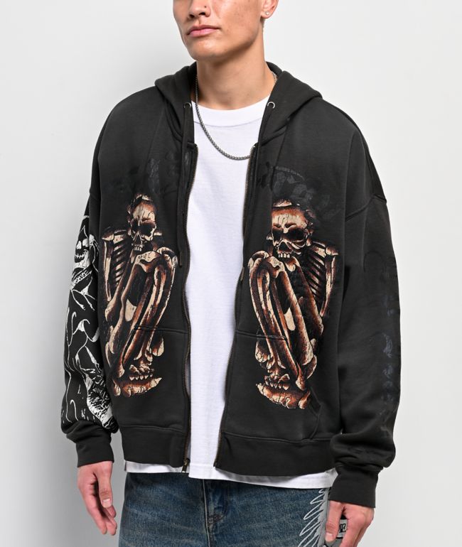 DGK Guadalupe Grey Zip Hoodie | Zumiez