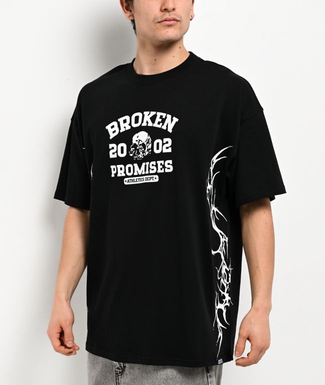 Broken Promises Cyberathletic Black T-Shirt - Broken Promises