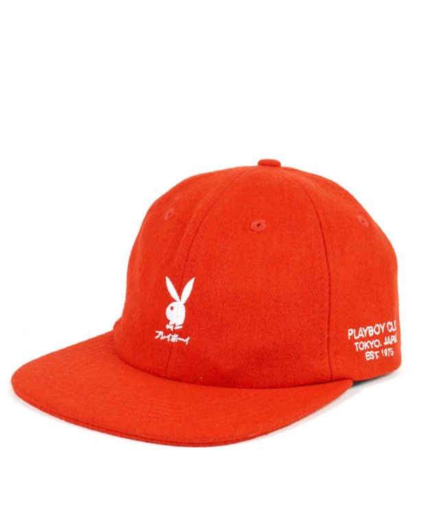 Color Bars x Playboy Tokyo Club Red Strapback Hat - Color Bars