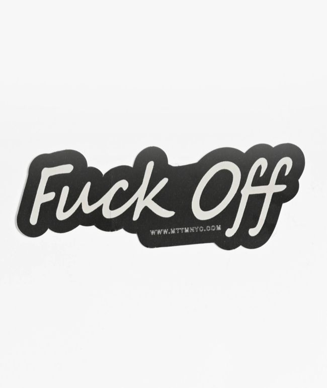 Married To The Mob Fuck Off Sticker - Married To The Mob