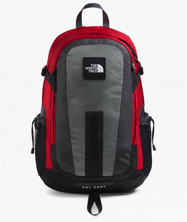 The North Face Hot Shot SE Red & Zinc Backpack - The North Face