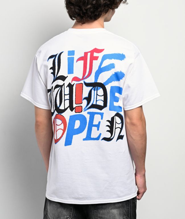 CboysTV Scarmbled White T-Shirt - CboysTV