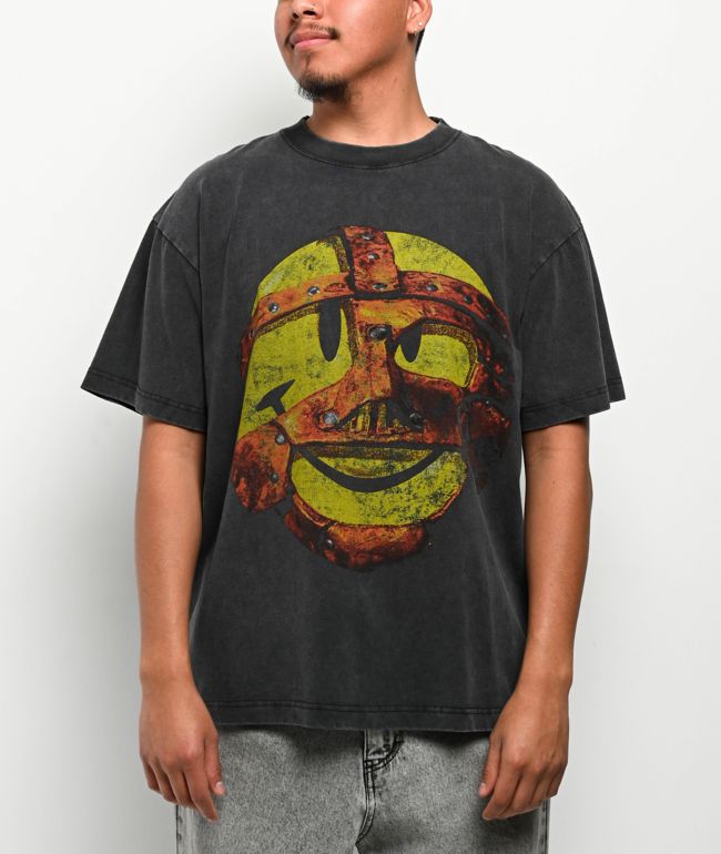 WWE Mankind Have A Nice Day Black Wash T-Shirt - WWE