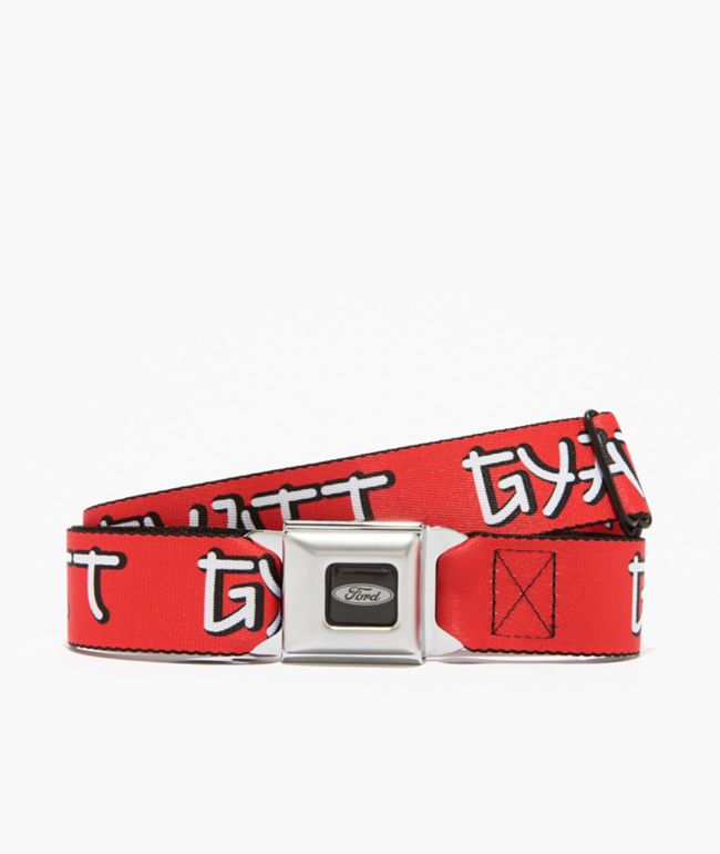 Buckle Down x Ford Gyatt Red Seatbelt Belt - Buckle Down