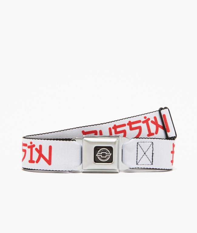 Buckle Down x Chevrolet Bussin White Seatbelt Belt - Buckle Down
