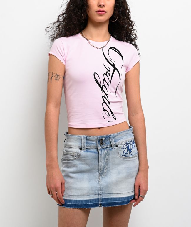 Ninth Hall Alina Pink Crop T-Shirt - Ninth Hall