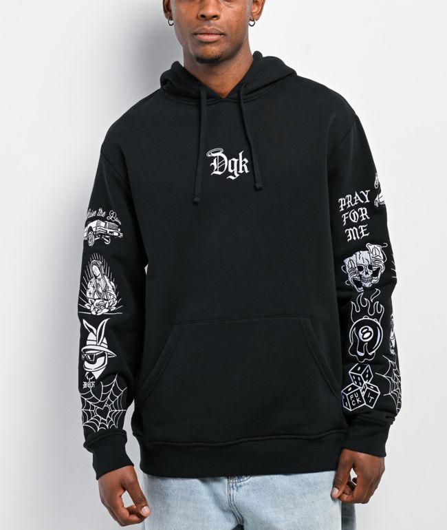 DGK Crazy Life Black Hoodie - DGK