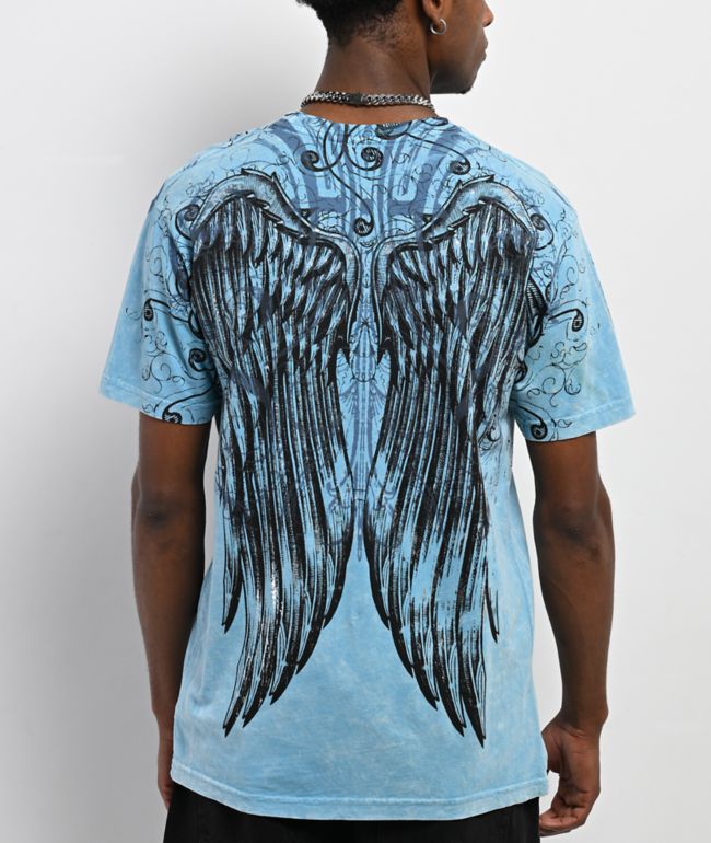 Affliction Ice Blade Blue T-Shirt - Affliction