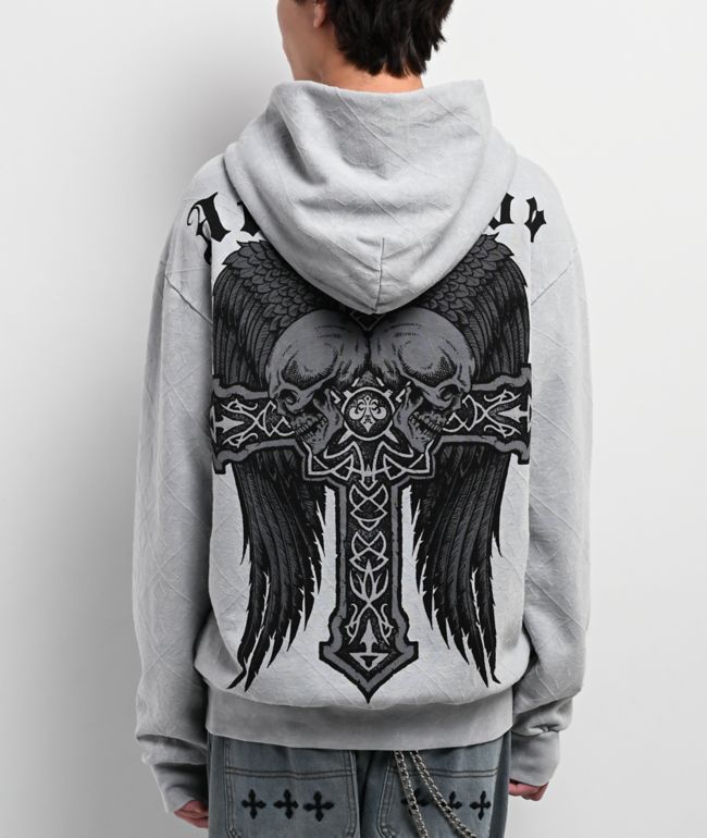 Affliction Seeker Grey Zip Hoodie | Zumiez