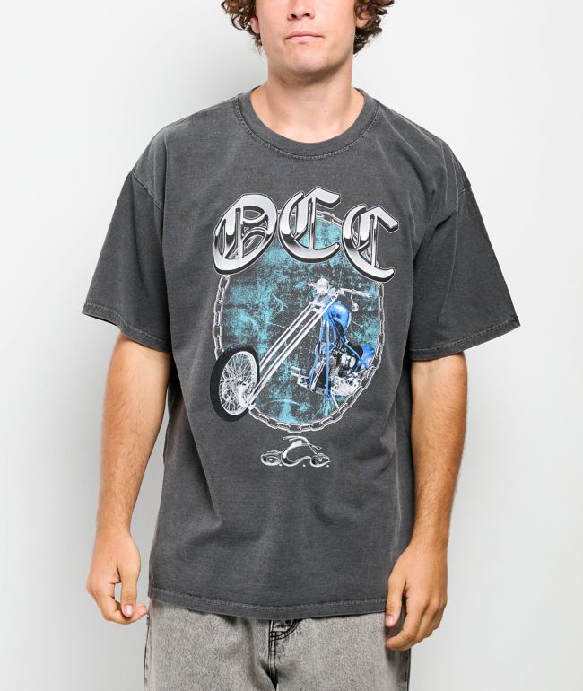 Orange County Choppers Extended Forks Black Wash T-Shirt - Orange County Choppers