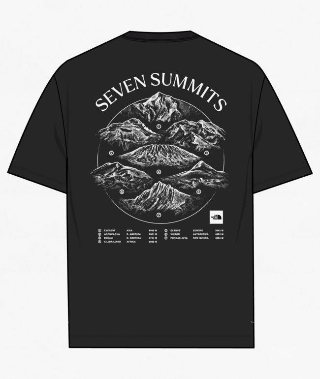 The North Face Places We Love Seven Summits Black T-Shirt - The North Face