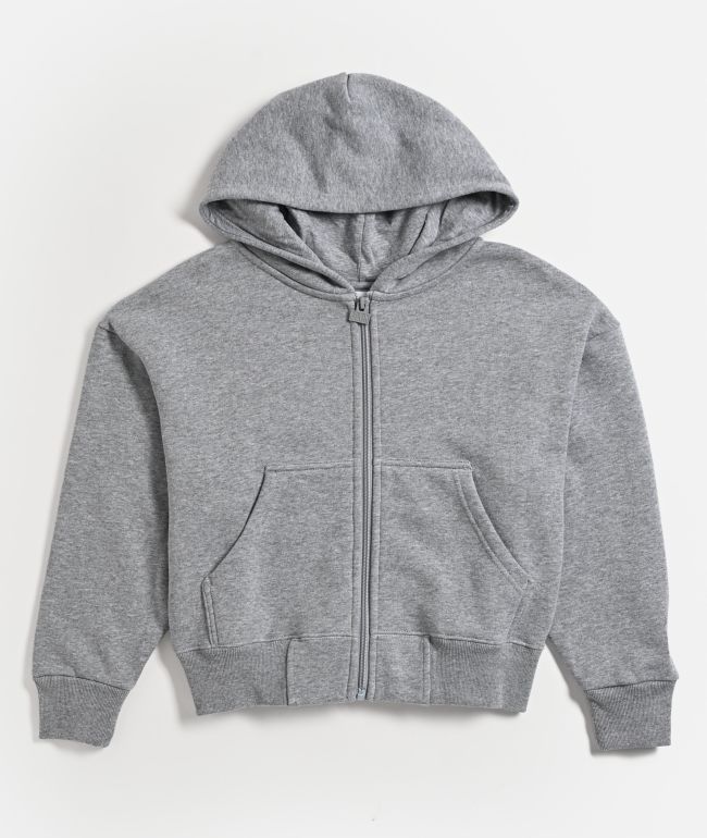 Pro Club Kids Fleece Grey Zip Hoodie - Pro Club