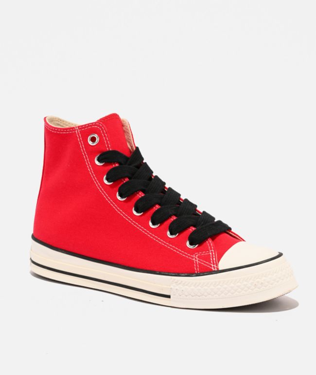 Converse Chuck Taylor All Star Throwback Red & White High Top Shoes - Converse