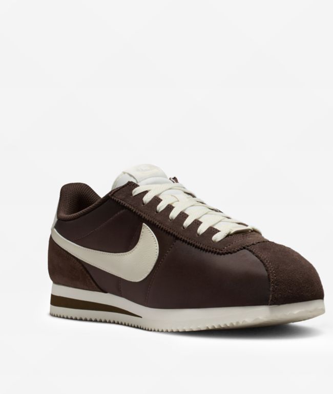 Nike Cortez Brogue Brown, Khaki, & Sail Shoes - Nike