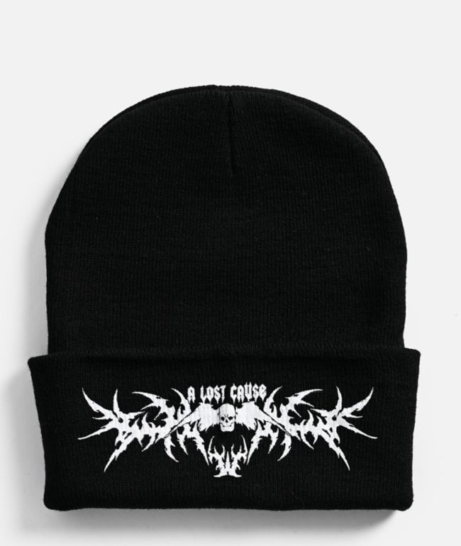 A Lost Cause Cursed Studded Black Strapback Hat | Zumiez