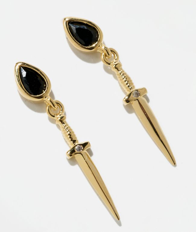 Little Rooms Dagger Gold Earrings - Little Rooms