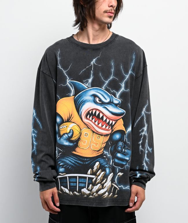 Ninth Hall Exiled Vintage Black Long Sleeve T-Shirt | Zumiez