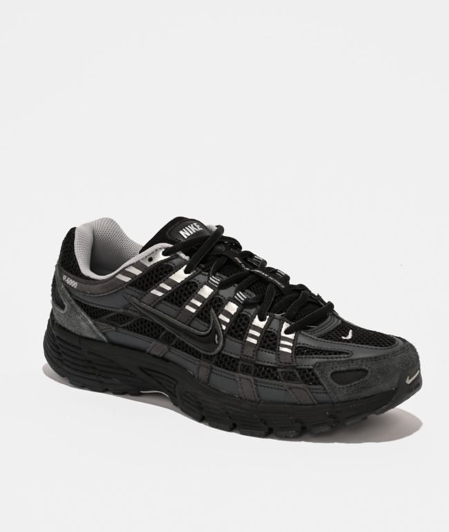 Nike P-6000 Anthracite, Black & Metallic Silver Shoes - Nike