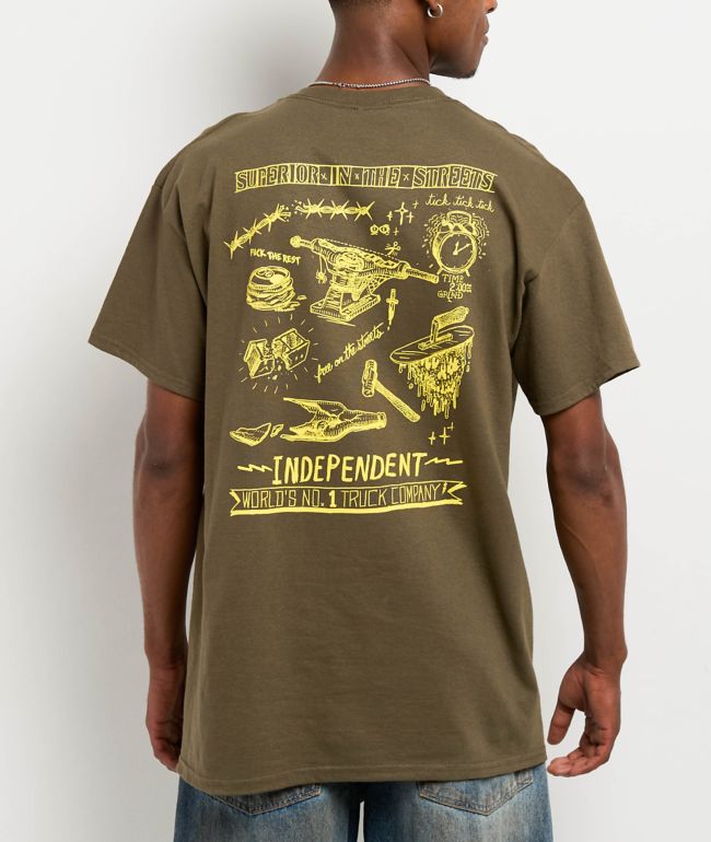 Independent Notebook Green T-Shirt - Independent