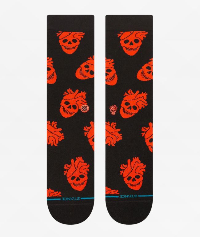 Stance Fallen In Skull Black Crew Socks - Stance