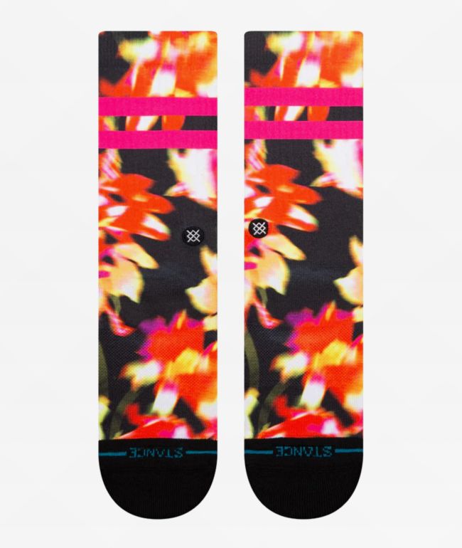 Stance Flowerful Black Crew Socks - Stance