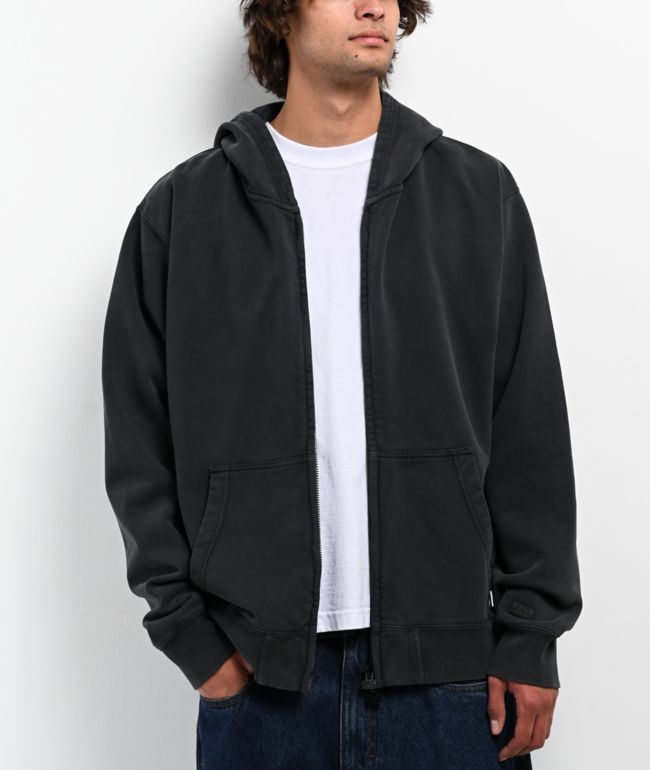 Pro Club Vintage Black Zip Hoodie - Pro Club