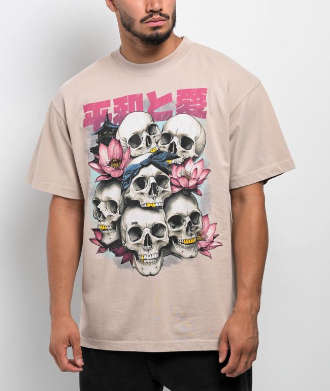 DGK Peace And Love Tan T-Shirt - DGK