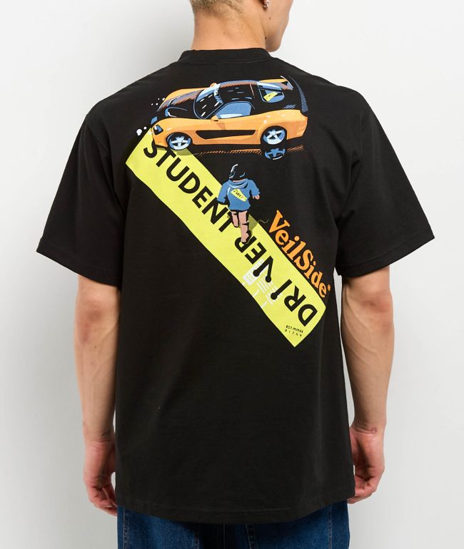 Student Driver Veilside Black T-Shirt - Student Driver