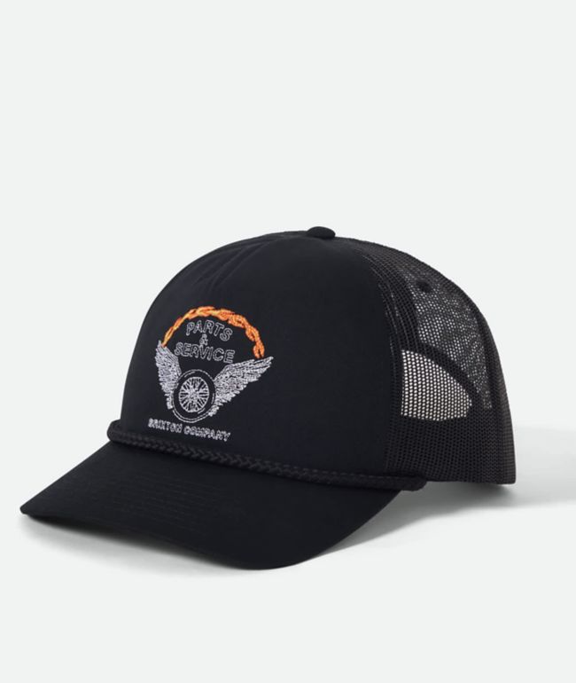 Brixton Leeway Black Trucker Hat - Brixton