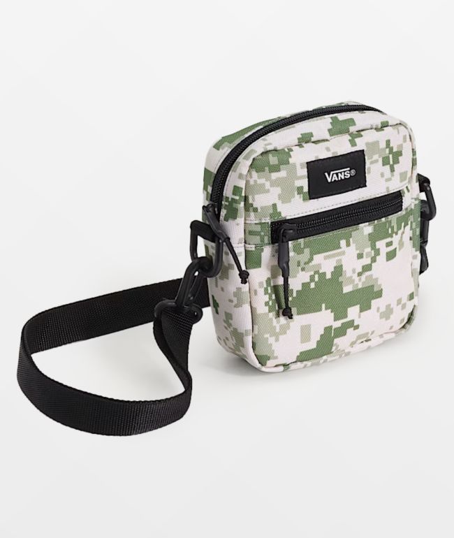 Vans Bail Digi Camo Green & Natural Crossbody Bag - Vans