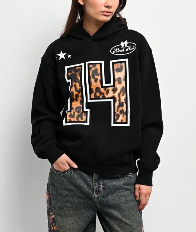 Ninth Hall Varsity Rose Black Hoodie - Ninth Hall