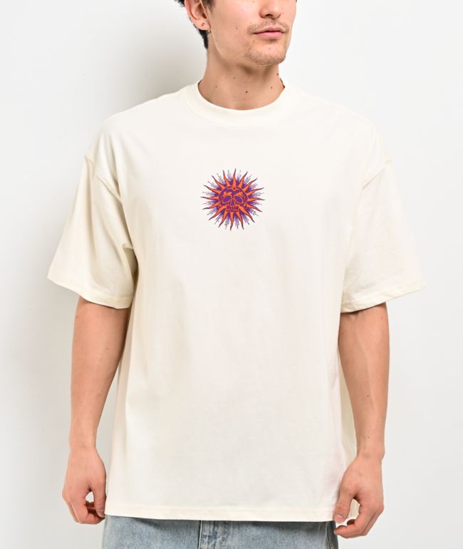 Brixton Zephyr Beige Oversized T-Shirt - Brixton