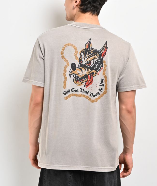 Brixton Dawg Stone T-Shirt - Brixton