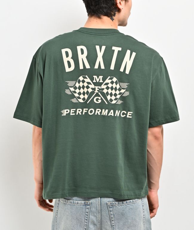 Brixton Primary Green Crop T-Shirt - Brixton