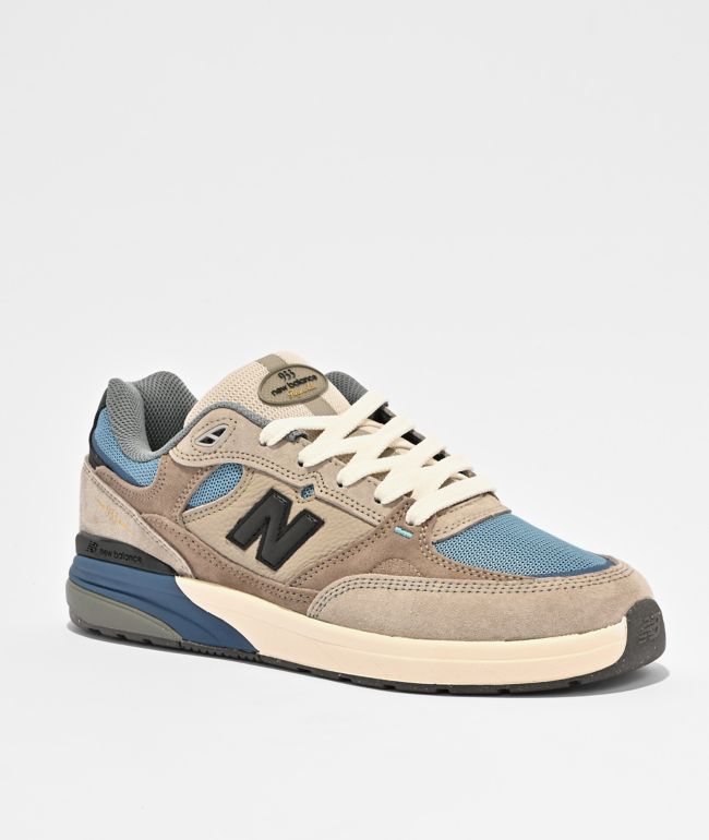 New Balance Numeric 933 Reynolds Black & Olive Skate Shoes | Zumiez