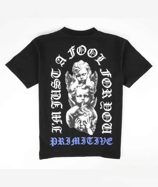 Primitive Kids Dedication Black Heavyweight T-Shirt - Primitive