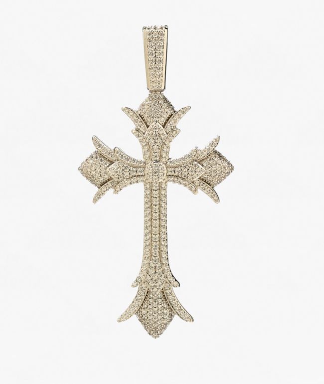 The Gold Gods Diamond Cross Pendant - The Gold Gods