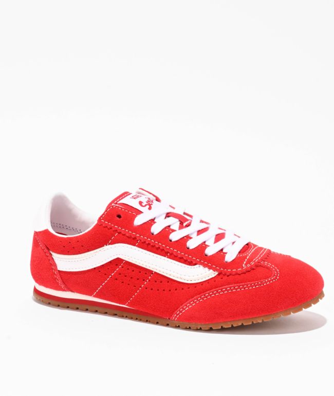 Vans Super Lowpro Racing Red & White Shoes - Vans