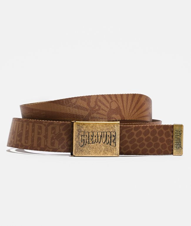 Creature High Country Brown Web Belt - Creature