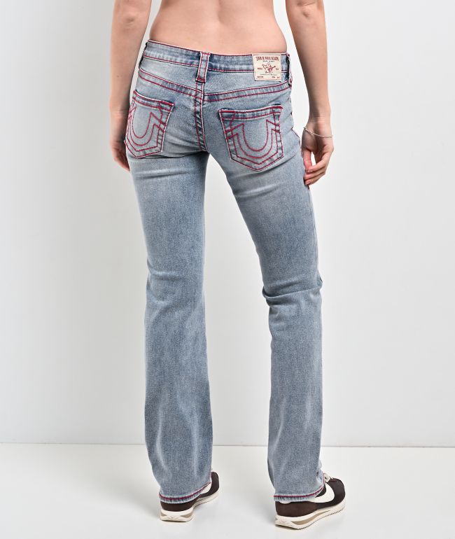 True Religion Billie Big T California Poppy Mid Rise Jeans - True Religion