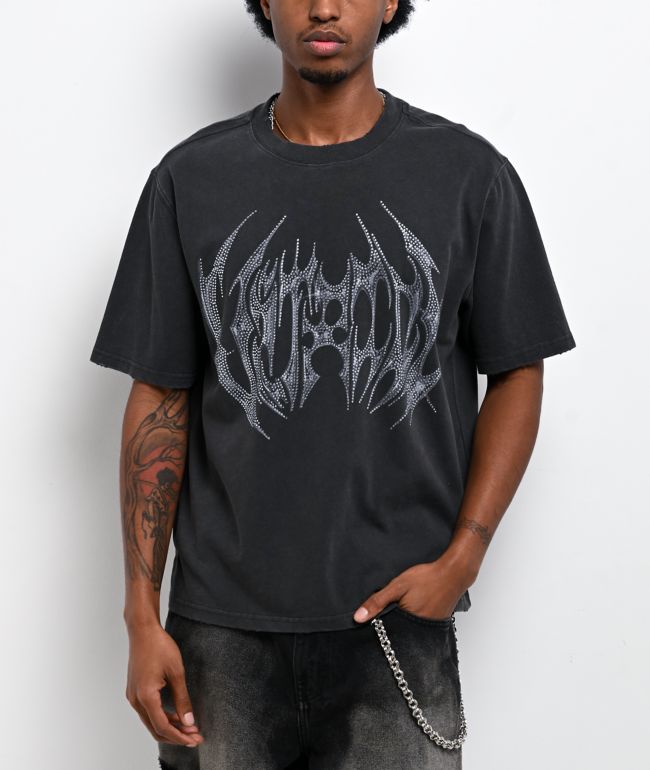 Vitriol Hacksaw Charcoal Wash Boxy T-Shirt - Vitriol